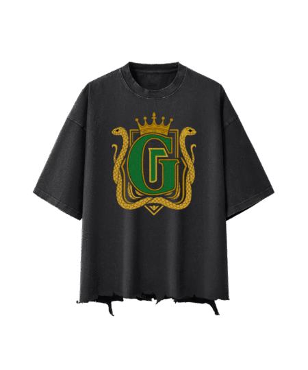 G-Mafia Serpent Royale – Snow Wash Boxy Tee