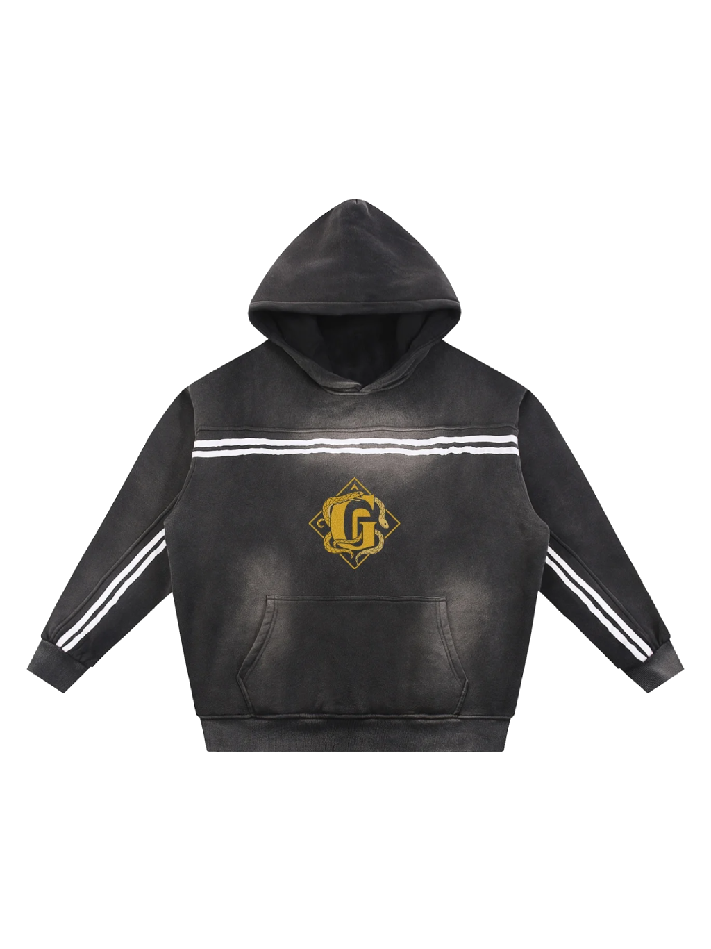 G-Mafia Golden Serpent – Sun-Fade Contrast Hoodie