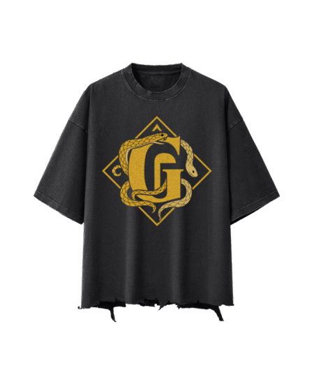 G-Mafia Golden Serpent – Snow Wash Boxy Tee