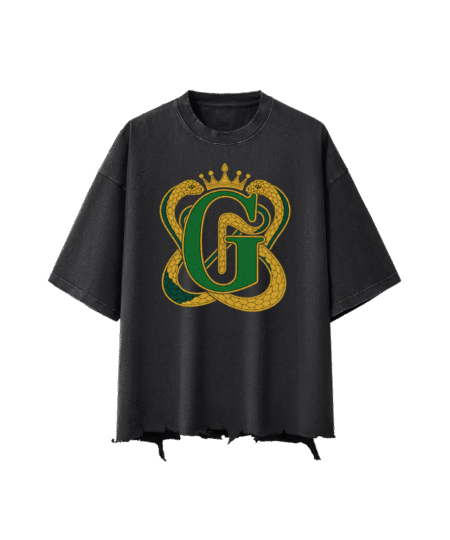 G-Mafia Twin Serpents – Snow Wash Boxy Tee