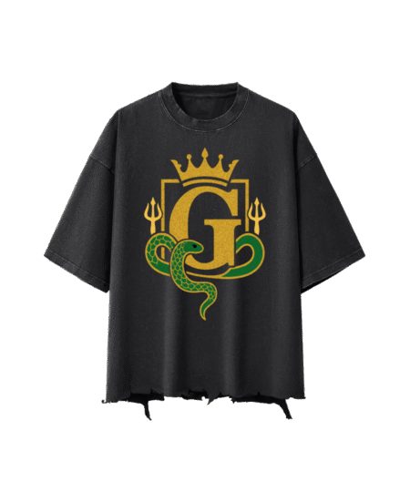 G-Mafia Poseidon Serpent – Snow Wash Boxy Tee