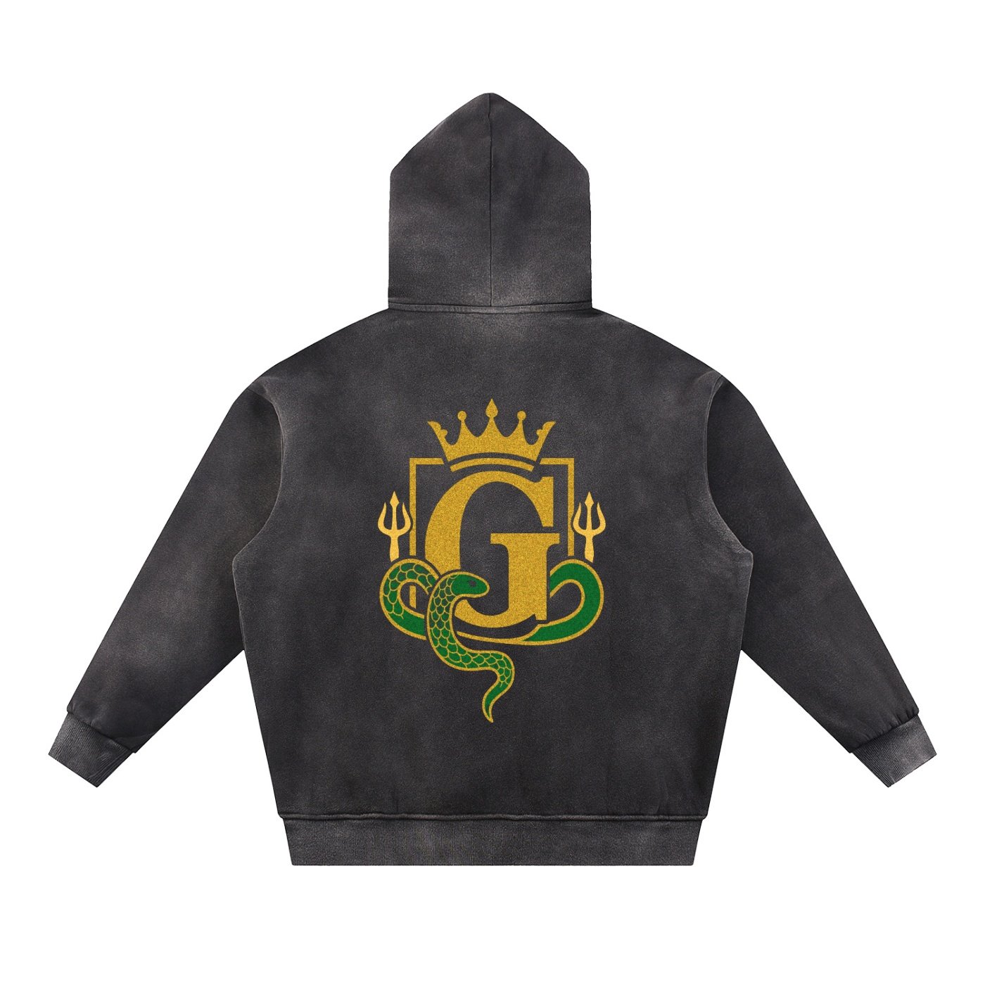 G-Mafia Poseidon Serpent – Sun-Fade Contrast Hoodie - Image 2