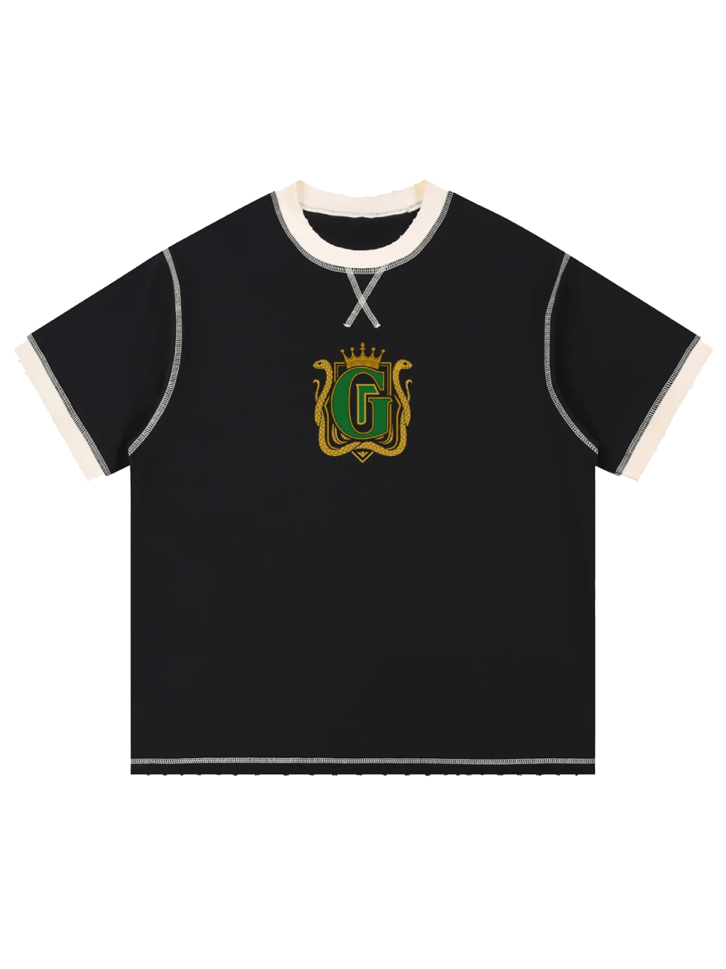 G-Mafia Serpent Royale – Contrast-Stitched Tee