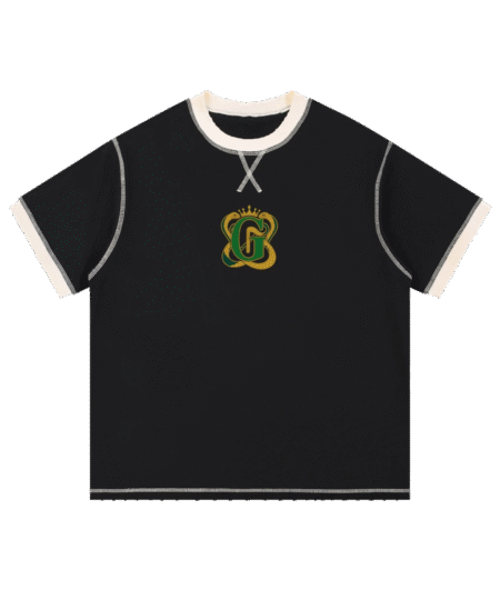 G-Mafia Twin Serpents – Contrast-Stitched Tee